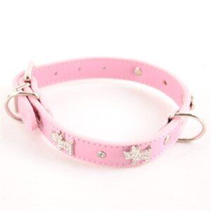 Doggie Bling Collar - Size LARGE PINK - NEW!!!